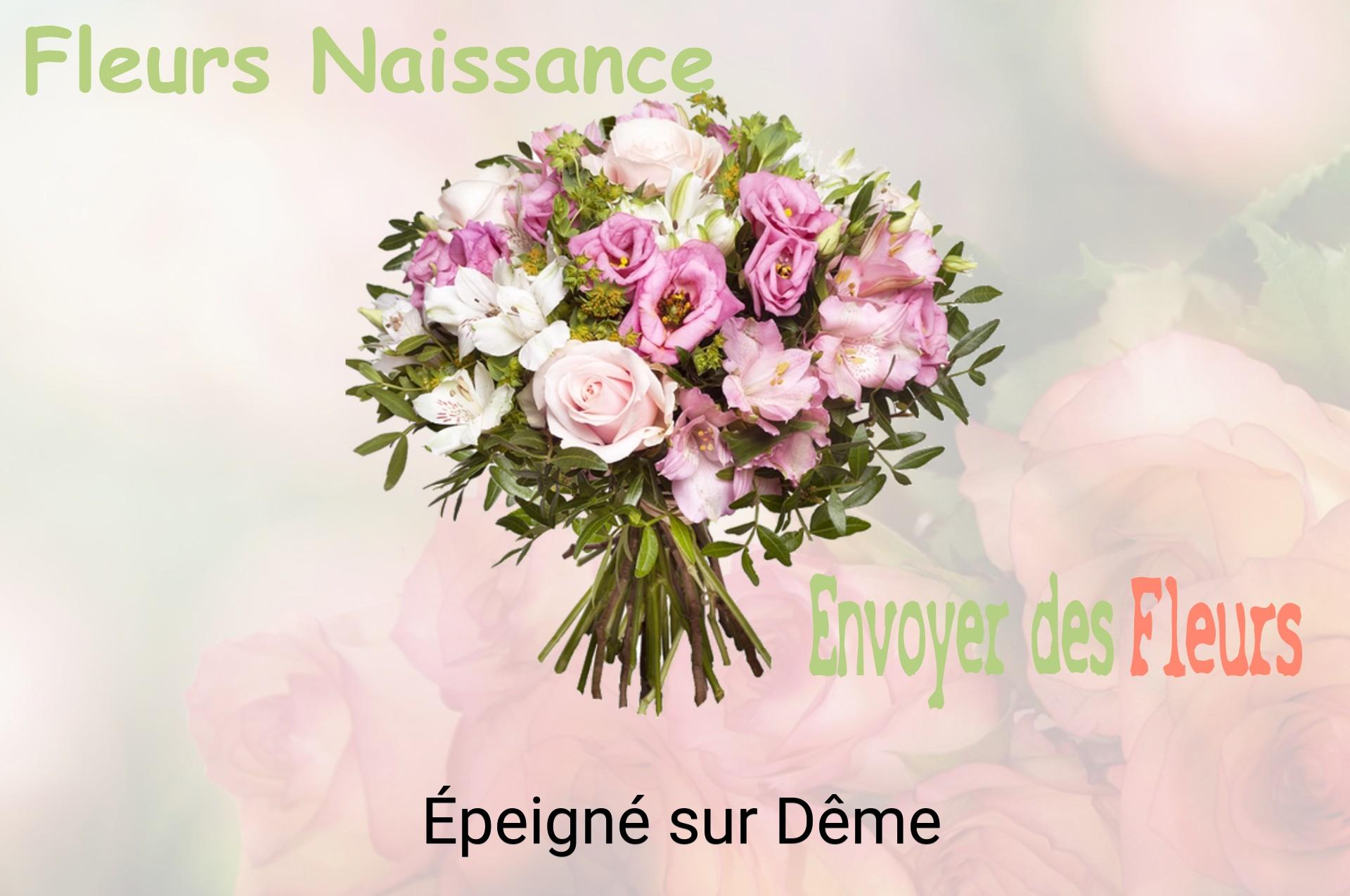 Bouquet de fleurs de naissance livré à Épeigné-sur-Dême
